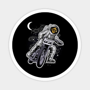 Astronaut Motorbike Binance BNB Coin To The Moon Crypto Token Cryptocurrency Wallet Birthday Gift For Men Women Kids Magnet